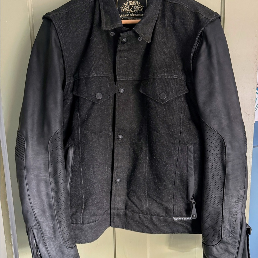Roland Sands Design RSD leather and textile motorcycle jacket
